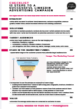 Checklist 13 steps succesfully LinkedIn advertising